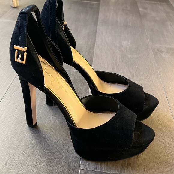 Jessica Simpson Shoes - Jessica Simpson Platform Suede High Heel Black Size 8M/38